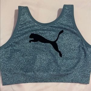 Gray Puma sports bra